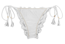 Laden Sie das Bild in den Galerie-Viewer, Product Front: Rio De Sol Unterteil Bottom Shimmer-White Frufru