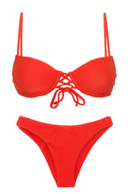 Laden Sie das Bild in den Galerie-Viewer, Product Front: Rio De Sol Set Set Cotele-Tomate Balconet-Pushup Lisboa