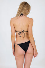 Laden Sie das Bild in den Galerie-Viewer, Model Back: Rio De Sol Oberteil Top Nero Tri-Inv