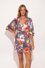Laden Sie das Bild in den Galerie-Viewer, Gallery: Rio De Sol Mini Dress Garden-Flower Mini Dress