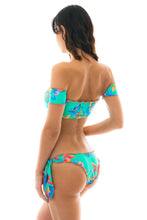 Laden Sie das Bild in den Galerie-Viewer, Image 04: Rio De Sol Oberteil Top Acqua Flora Off Shoulder