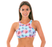 Laden Sie das Bild in den Galerie-Viewer, Model Front: Rio De Sol Oberteil Soutien Tiejean Sporty
