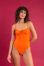 Laden Sie das Bild in den Galerie-Viewer, Image 09: Rio De Sol Badeanzug Dots-Orange Julia
