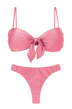 Laden Sie das Bild in den Galerie-Viewer, Product Front: Rio De Sol Set Set Shimmer-Confetti Bandeau-Knot Nice-Fio