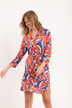 Laden Sie das Bild in den Galerie-Viewer, Image 11: Rio De Sol Hemdblusenkleid Leaves Chemise