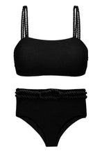 Laden Sie das Bild in den Galerie-Viewer, Product Front: Rio De Sol Set Set St-Tpz-Black Reto Hotpant-High