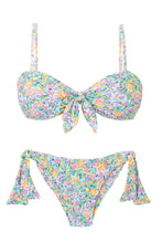 Laden Sie das Bild in den Galerie-Viewer, Product Front: Rio De Sol Set Set Tiny-Garden Bandeau-Knot Italy