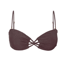 Laden Sie das Bild in den Galerie-Viewer, Product Front: Rio De Sol Oberteil Top Malibu-Ebano Bandeau-Iris