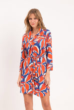 Laden Sie das Bild in den Galerie-Viewer, Image 04: Rio De Sol Hemdblusenkleid Leaves Chemise