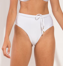 Laden Sie das Bild in den Galerie-Viewer, Image 10: Rio De Sol Unterteil Bottom Shimmer-White Belted-High-Waist