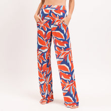 Laden Sie das Bild in den Galerie-Viewer, Gallery: Rio De Sol Strandhosen Leaves Wide Pants