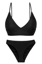 Laden Sie das Bild in den Galerie-Viewer, Product Front: Rio De Sol Set Set Cotele-Preto Tri-Tank Comfy