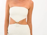 Laden und Abspielen von Videos im Galerie-Viewer, Video: Rio De Sol Mini Dress Brisa-Offwhite Lulu Dress