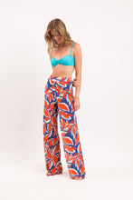 Laden Sie das Bild in den Galerie-Viewer, Image 04: Rio De Sol Strandhosen Leaves Wide Pants