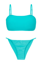 Laden Sie das Bild in den Galerie-Viewer, Product Front: Rio De Sol Set Set Jade Bandeau-Reto Cheeky-Fixa