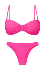 Laden Sie das Bild in den Galerie-Viewer, Product Front: Rio De Sol Set Set Malibu-Rosa Bandeau-Duo Essential