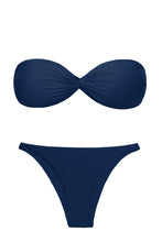 Laden Sie das Bild in den Galerie-Viewer, Product Front: Rio De Sol Set Set Navy Twist Leblon