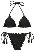 Laden Sie das Bild in den Galerie-Viewer, Product Front: Rio De Sol Set Set Shimmer-Black Frufru
