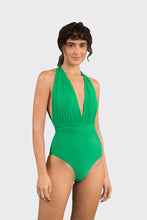 Laden Sie das Bild in den Galerie-Viewer, Model Front: Rio De Sol Badeanzug Tambourine Marina