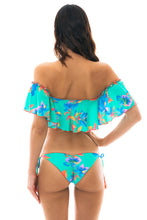 Laden Sie das Bild in den Galerie-Viewer, Model Back: Rio De Sol Oberteil Top Acqua Flora Babado