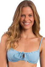 Laden Sie das Bild in den Galerie-Viewer, Gallery: Rio De Sol Oberteil Top Dots-Sky Balconet-Tie