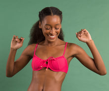 Laden Sie das Bild in den Galerie-Viewer, Image 12: Rio De Sol Oberteil Top Dots-Virtual-Pink Balconet-Tie