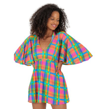 Laden Sie das Bild in den Galerie-Viewer, Gallery: Rio De Sol Mini Dress Tulip-Garden Mini Dress