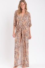 Laden Sie das Bild in den Galerie-Viewer, Gallery: Rio De Sol Strandkleid Leopard Long Dress
