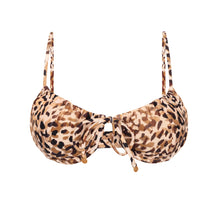 Laden Sie das Bild in den Galerie-Viewer, Product Front: Rio De Sol Oberteil Top Leopard Balconet-Tie
