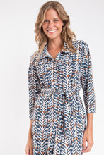 Laden Sie das Bild in den Galerie-Viewer, Image 12: Rio De Sol Hemdblusenkleid Ikat Chemise
