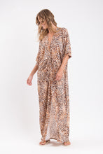 Laden Sie das Bild in den Galerie-Viewer, Image 06: Rio De Sol Strandkleid Leopard Long Dress
