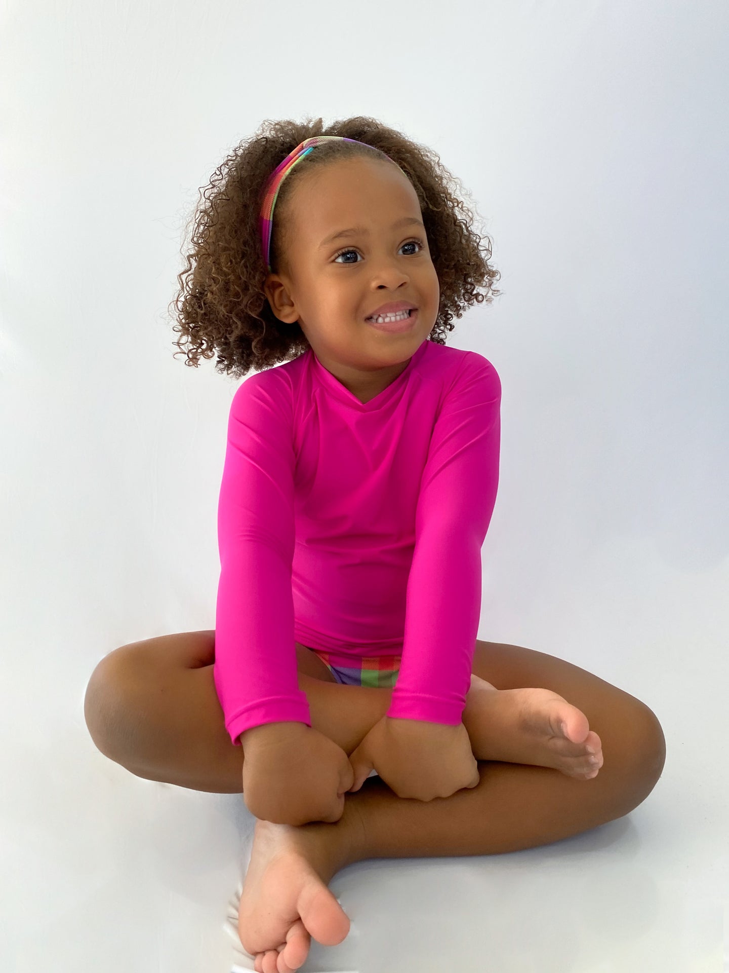 Model Front: Rio De Sol Rashguard Amaranto Rash-Guard Kids