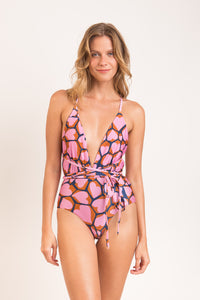 Model Front: Rio De Sol Badeanzug Amore-Pink New Vegas