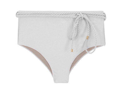 Product Front: Rio De Sol Unterteil Bottom Shimmer-White Belted-High-Waist