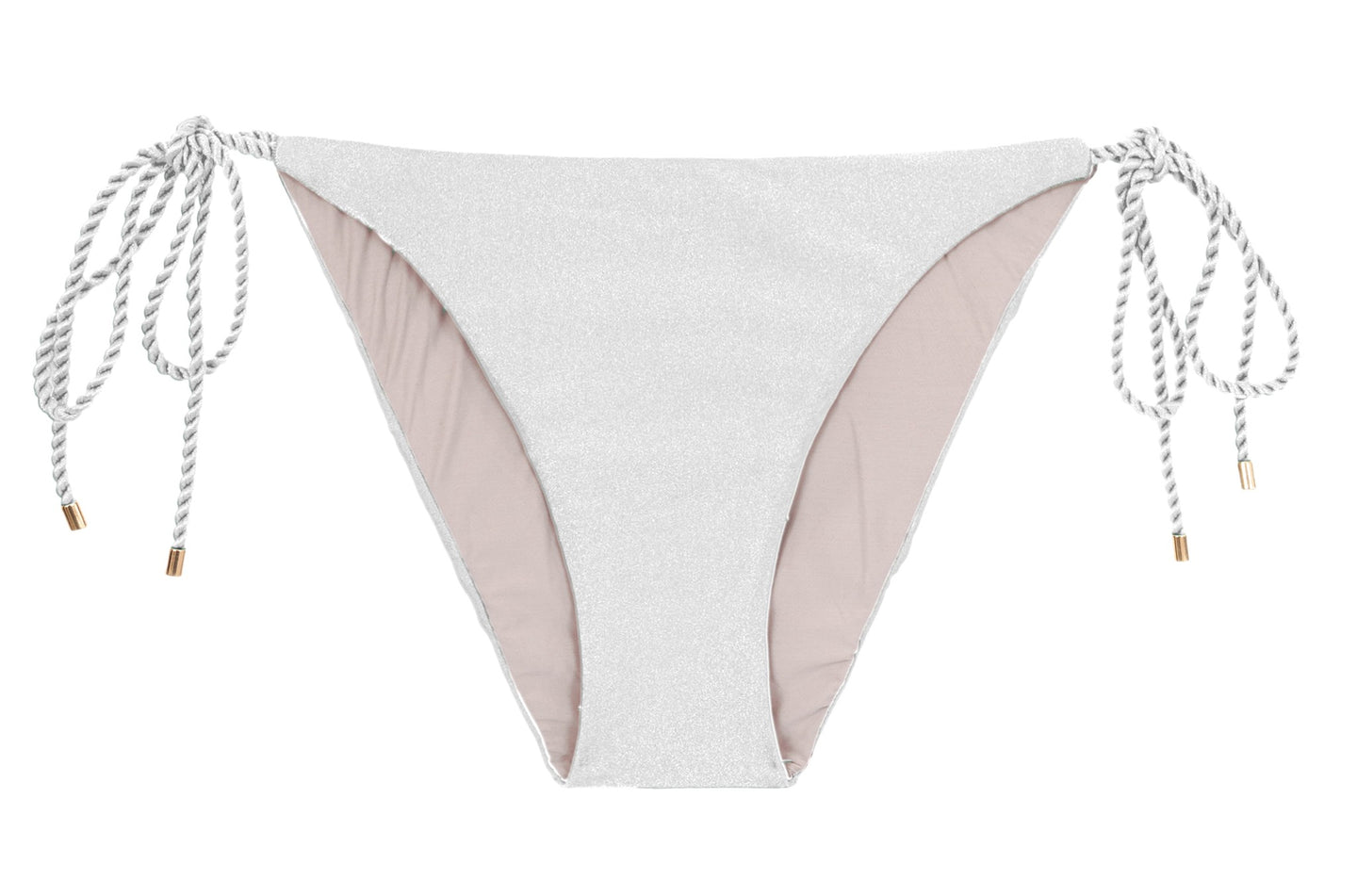 Product Front: Rio De Sol Unterteil Bottom Shimmer-White Ibiza-Rope