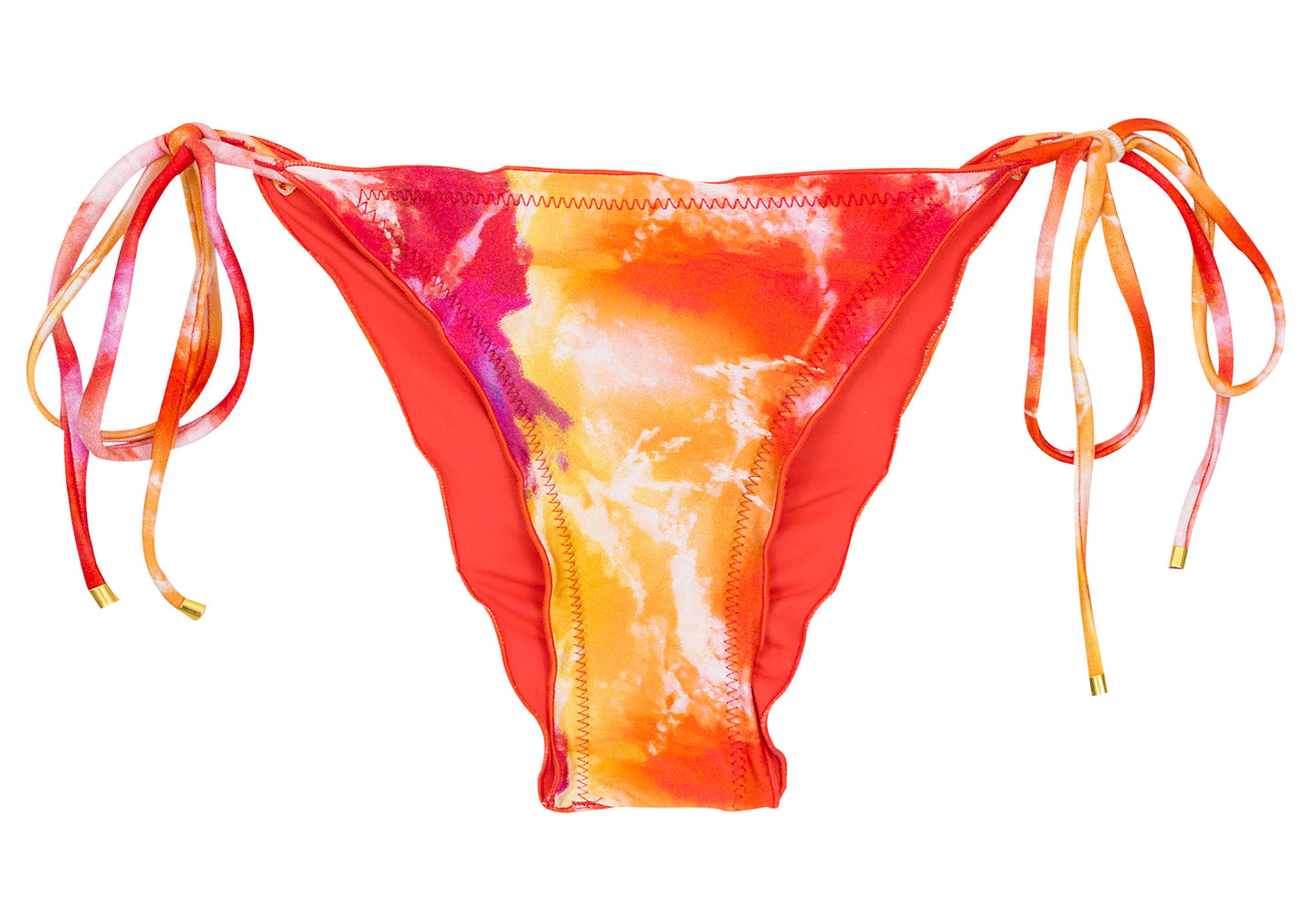 Product Front: Rio De Sol Unterteil Bottom Tiedye-Red Frufru