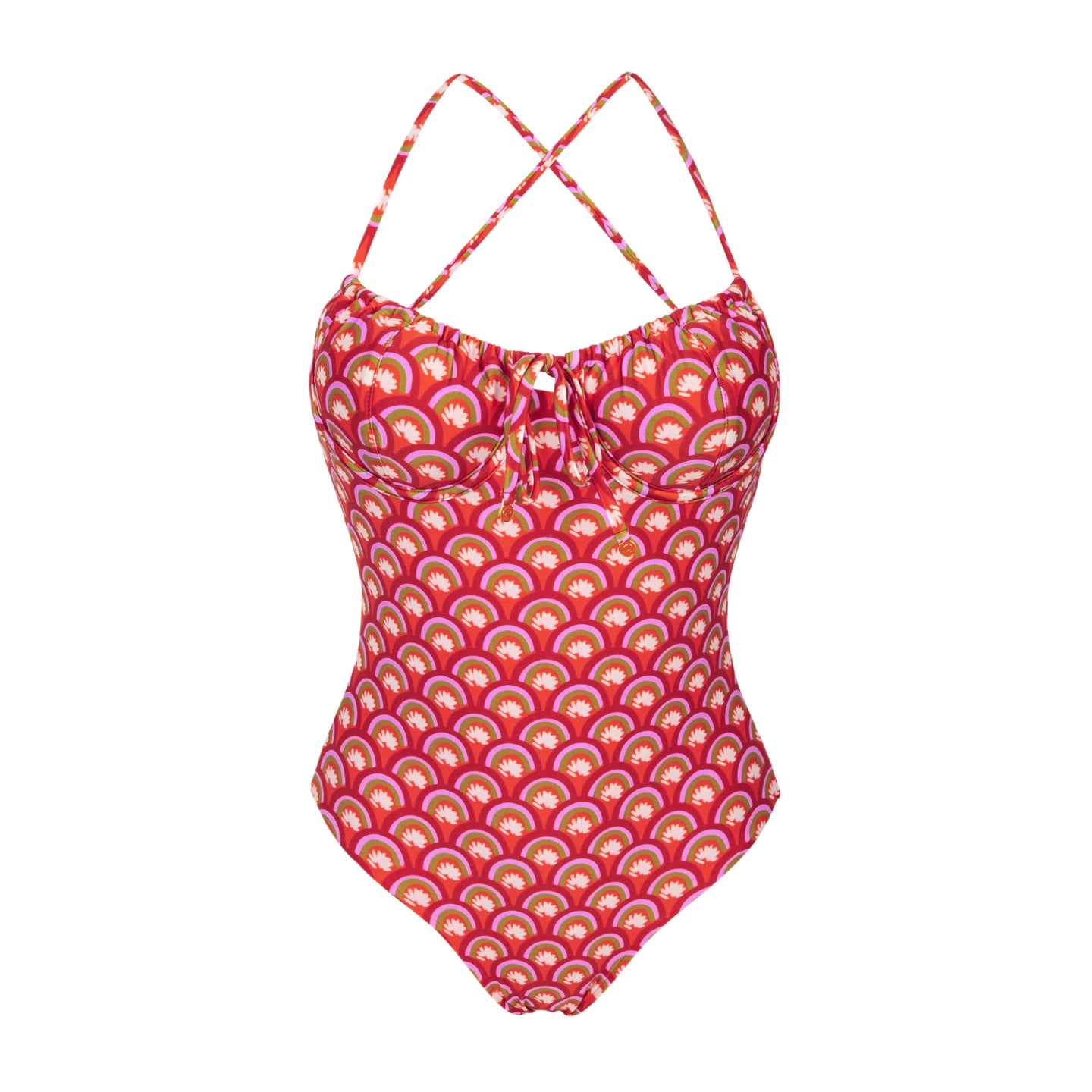 Product Front: Rio De Sol Badeanzug Floral-Scales Julia