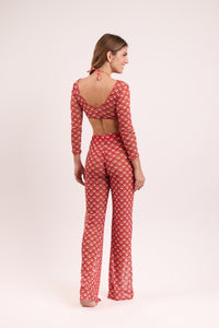 Model Back: Rio De Sol Strandtop Floral-Scales Top Harper