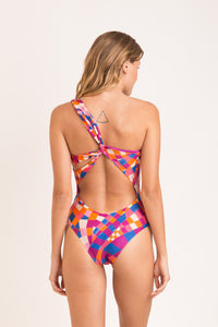 Model Back: Rio De Sol Badeanzug Funny Santorini