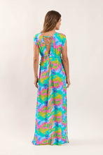 Laden Sie das Bild in den Galerie-Viewer, Model Back: Rio De Sol Strandkleid Fusion Long Dress Soleil
