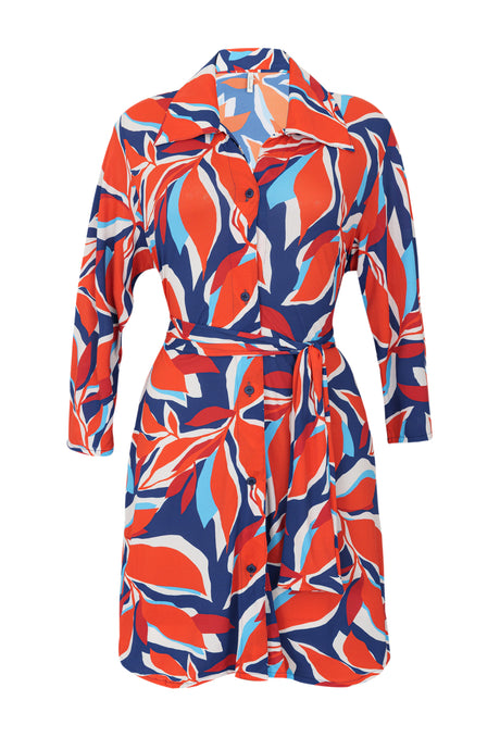 Product Front: Rio De Sol Hemdblusenkleid Leaves Chemise