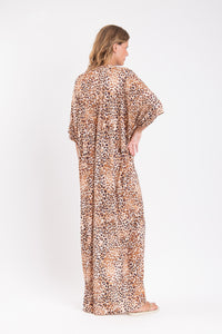 Image 08: Rio De Sol Strandkleid Leopard Long Dress
