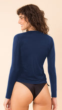 Laden Sie das Bild in den Galerie-Viewer, Image 09: Rio De Sol Oberteil Navy Rash-Guard
