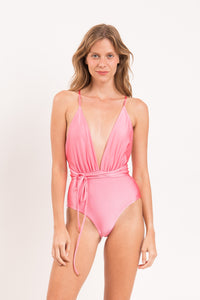 Model Front: Rio De Sol Badeanzug Shimmer-Confetti New Vegas