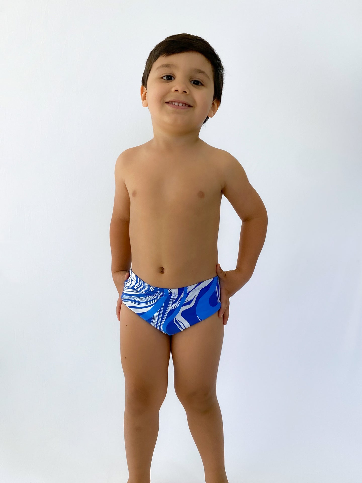 Model Front: Rio De Sol Jungen-Badehose Sunga Inagua Kids