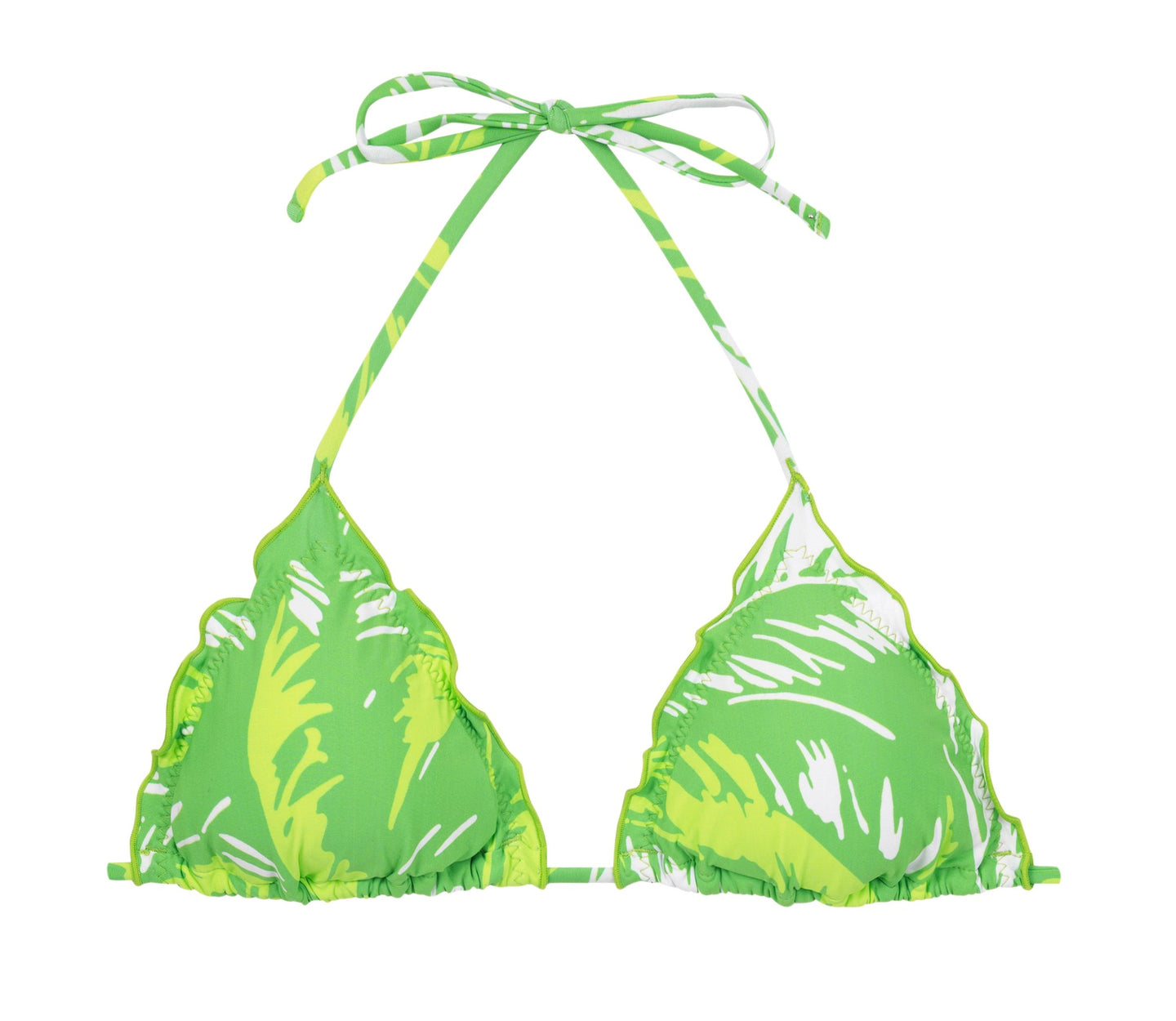 Product Front: Rio De Sol Oberteil Top Green-Palms Frufru