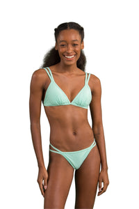 Model Front: Rio De Sol Oberteil Top Malibu-Menta Tri-Duo