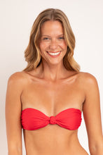 Laden Sie das Bild in den Galerie-Viewer, Gallery: Rio De Sol Oberteil Top Microfibra-Chic-Red Bandeau-Joy
