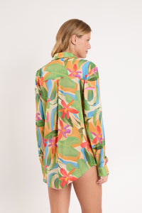 Model Back: Rio De Sol Strandtop Tropical Shirt Greta