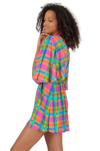 Image 04: Rio De Sol Strandkleid Tulip-Garden Mini Dress